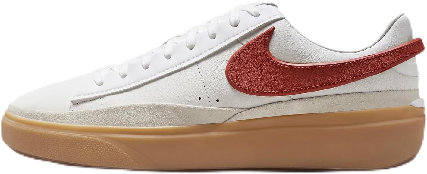 Men's Nike Blazer Phantom Low White/Dragon Red-Summit White (FN5820 100) - 12