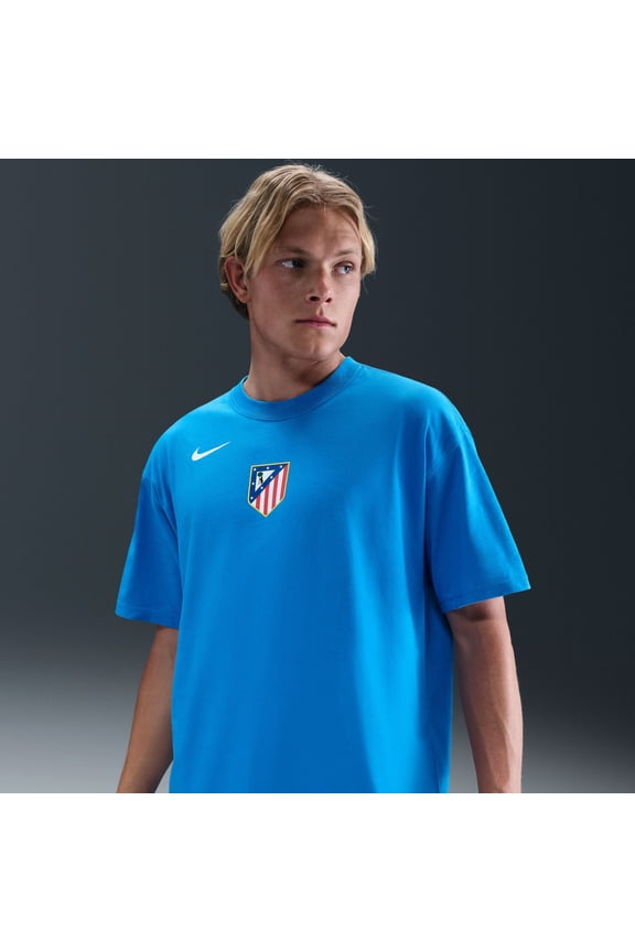 Men's-Nike Blue Atletico de Madrid T90 Remix T-Shirt