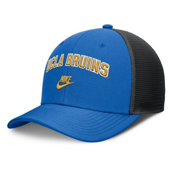 Men's Nike Blue/Black UCLA Bruins Legacy Arch Rise Performance Trucker Adjustable Hat