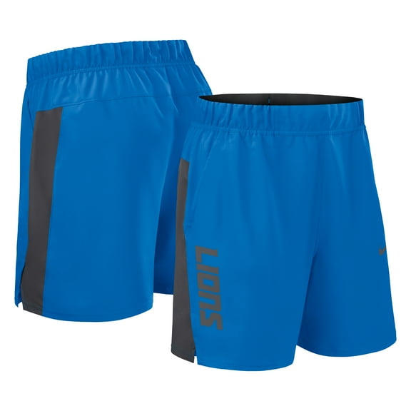 Men's Nike Blue Detroit Lions Woven Victory Dri-FIT Shorts