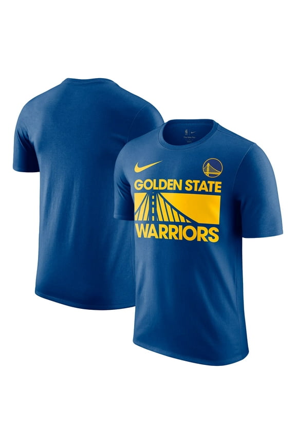 Men's-Nike Blue Golden State Warriors Courtside This Is Our Year T-Shirt