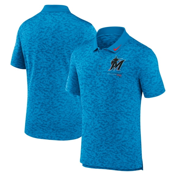 Men's Nike Blue Miami Marlins Next Level Performance Polo