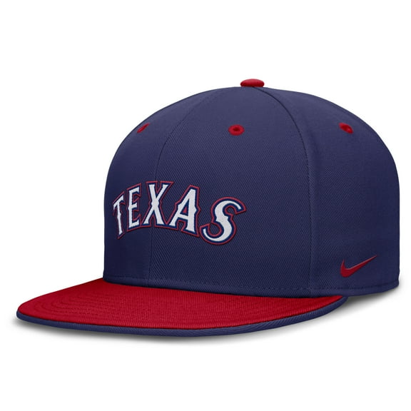 Men's Nike  Blue/Red Texas Rangers  True Primetime Two-Tone Performance Fitted Hat