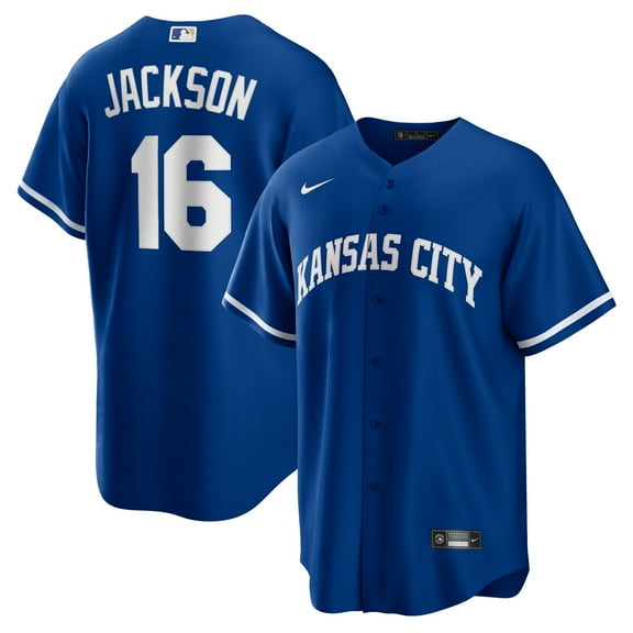 Men's Nike Bo Jackson Rush Blue Kansas City Royals Alternate 2 Replica Jersey