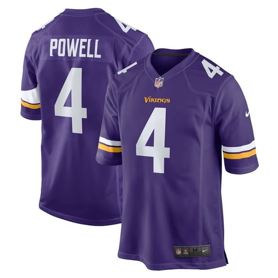 Men's Nike Brandon Powell Purple Minnesota Vikings Game Jersey