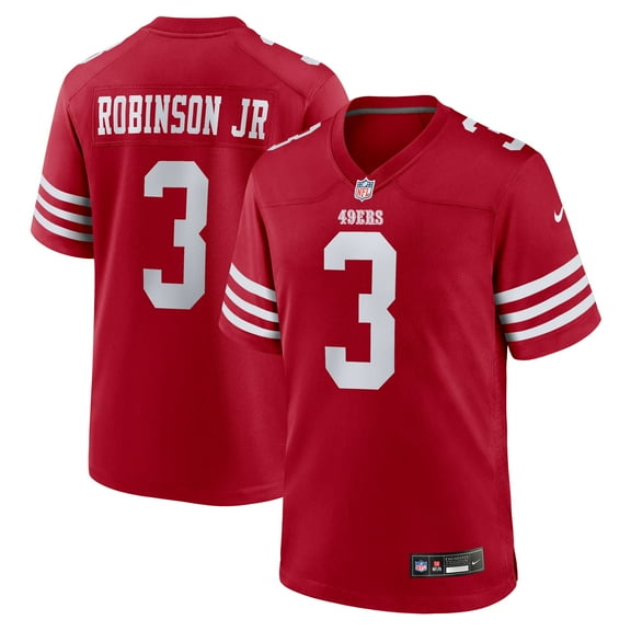 Men's Nike Brian Robinson Jr.  Scarlet San Francisco 49ers Team Game Jersey