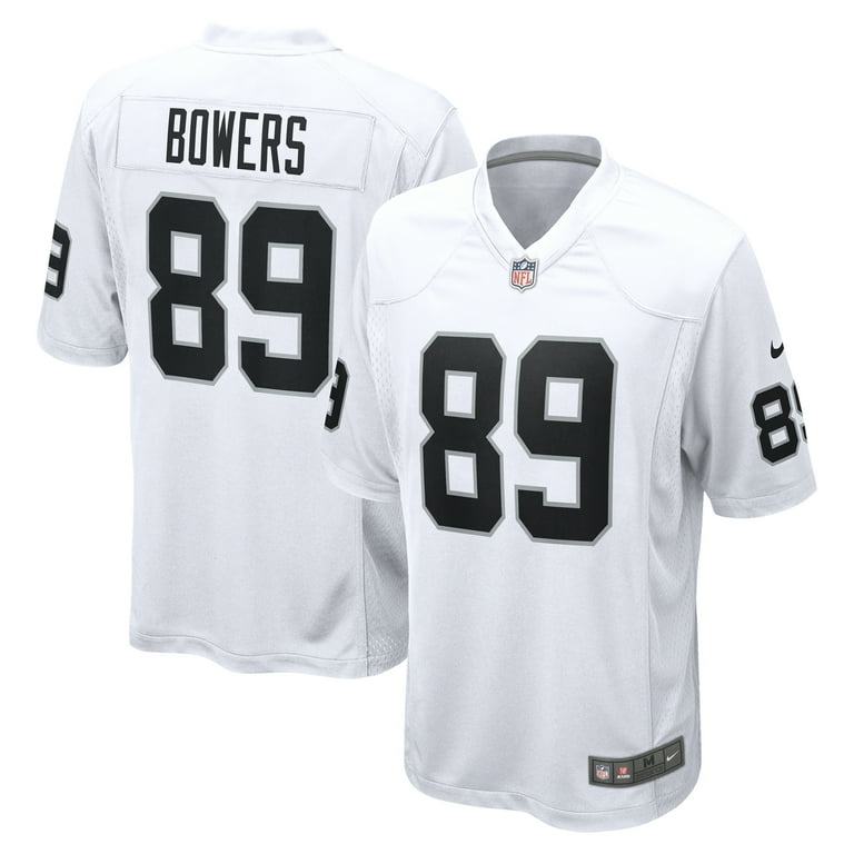 Men's Nike Brock Bowers White Las Vegas Raiders Game Jersey Men's Nike Brock Bowers White Las Vegas Raiders Game Jersey