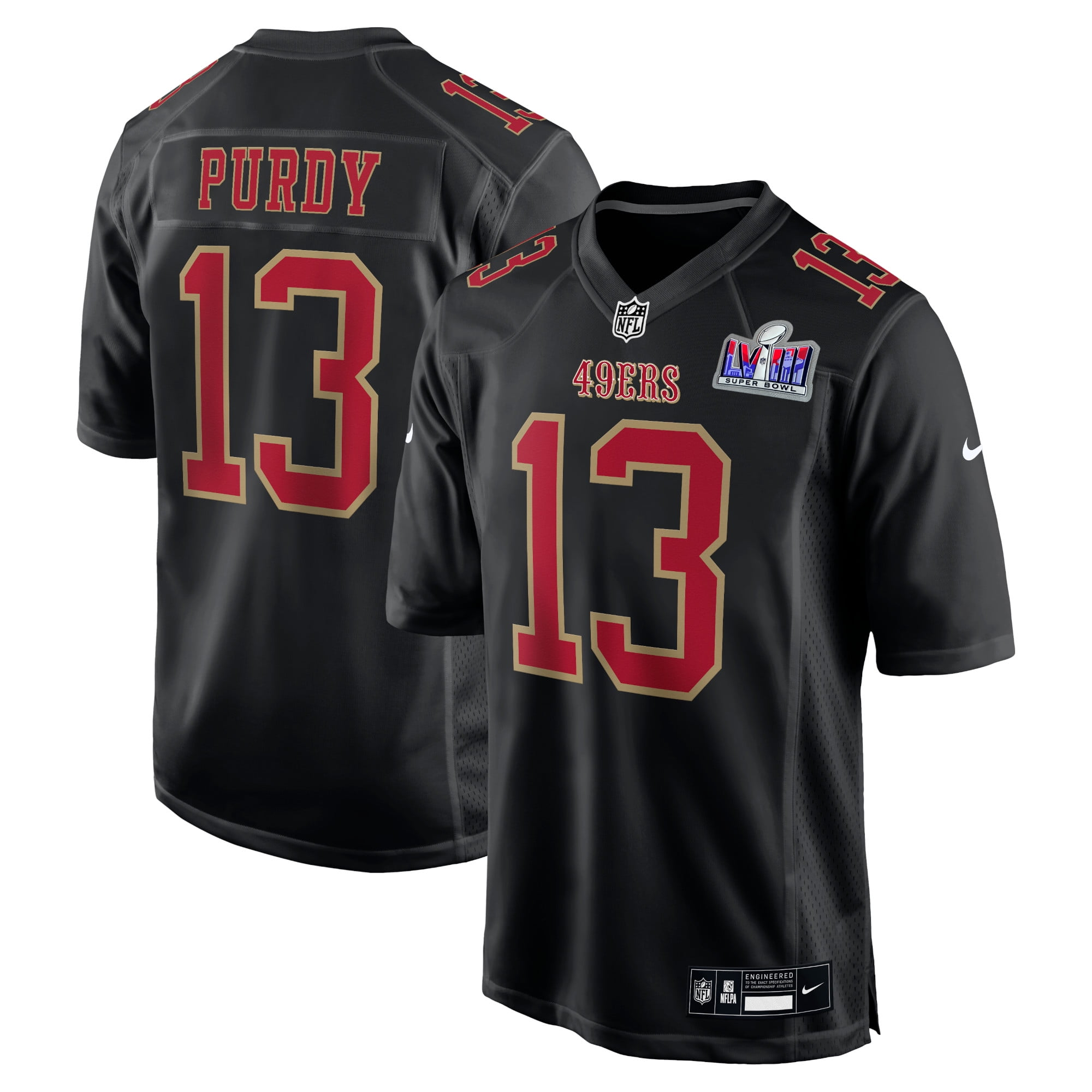 Nike San Francisco 49ers No33 Tarvarius Moore Black Golden Limited Edition Stitched NFL Jersey