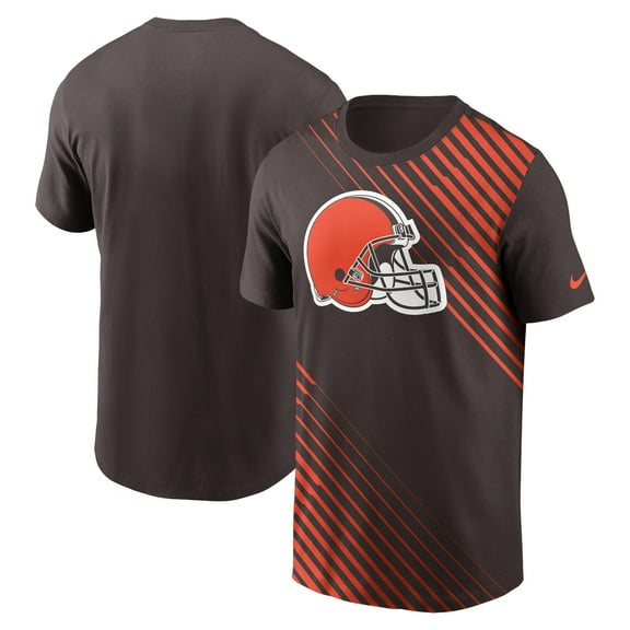 Men's Nike Brown Cleveland Browns Yard Line Fashion Asbury T-Shirt