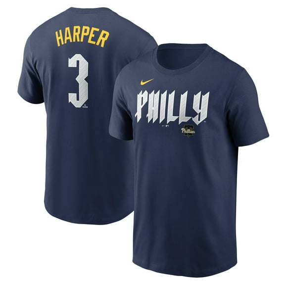 Men's Nike Bryce Harper-Royal Philadelphia Phillies 2024 City Connect Fuse Name & Number T-Shirt