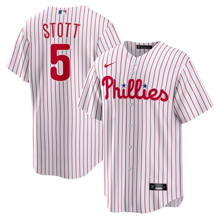 Men's Nike Bryson Stott White Philadelphia Phillies Replica Player Jersey