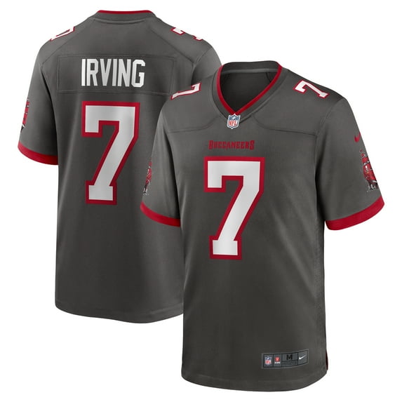 Men's Nike Bucky Irving Pewter Tampa Bay Buccaneers Alternate Game Jersey