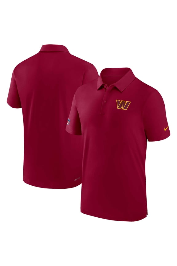 Men's Nike Burgundy Washington Commanders Sideline Coaches Performance Polo
