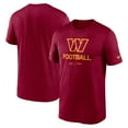 thumbnail image 1 of Men's Nike Burgundy Washington Commanders Sideline Infograph Performance T-Shirt, 1 of 3