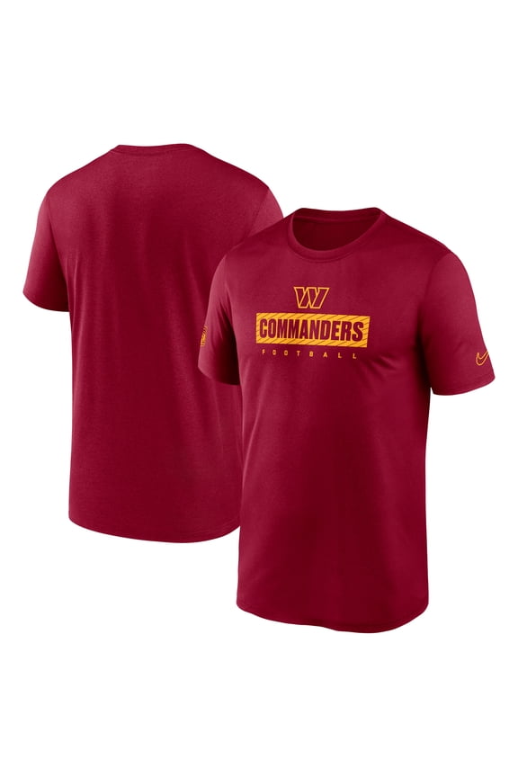 Men's Nike Burgundy Washington Commanders Sideline Legend Performance T-Shirt