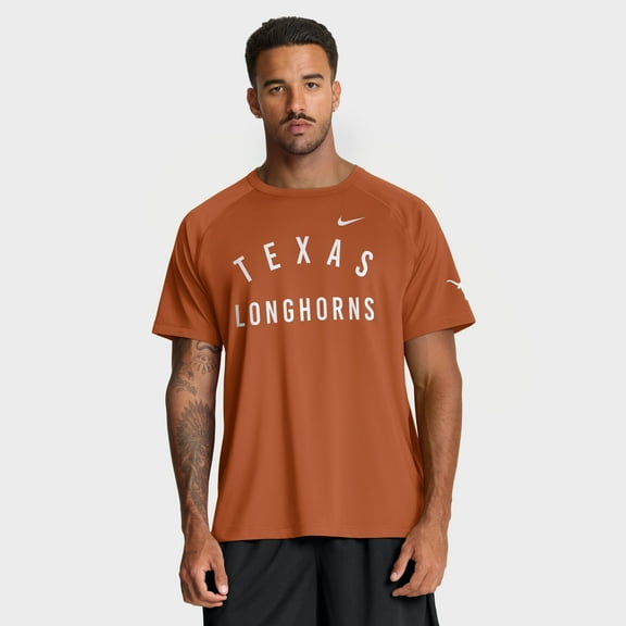Men's Nike Texas Orange Texas Longhorns Premium Performance Ready Raglan Dri-FIT T-Shirt