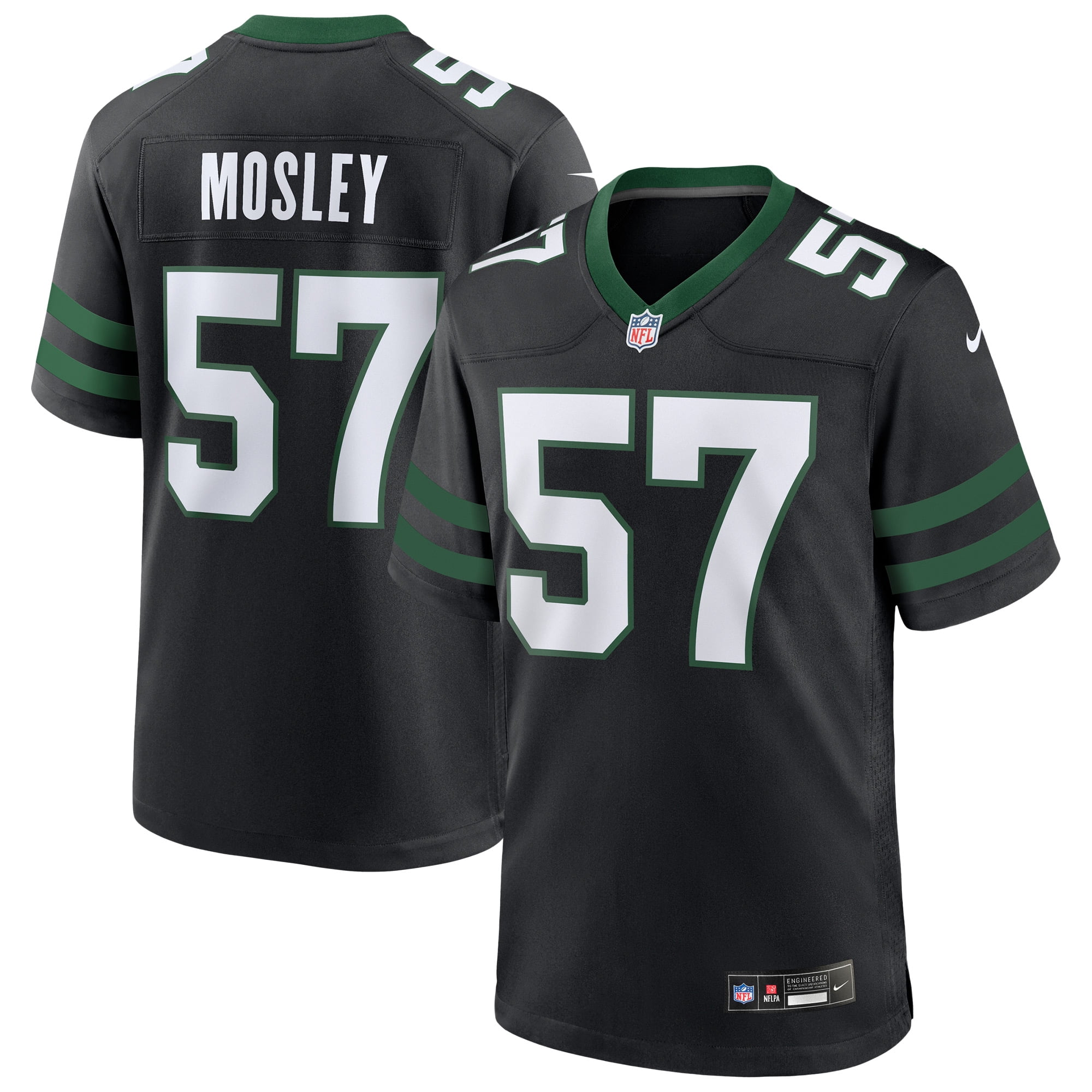 Men's Nike Mosley Legacy Black New York Jets Alternate Game
