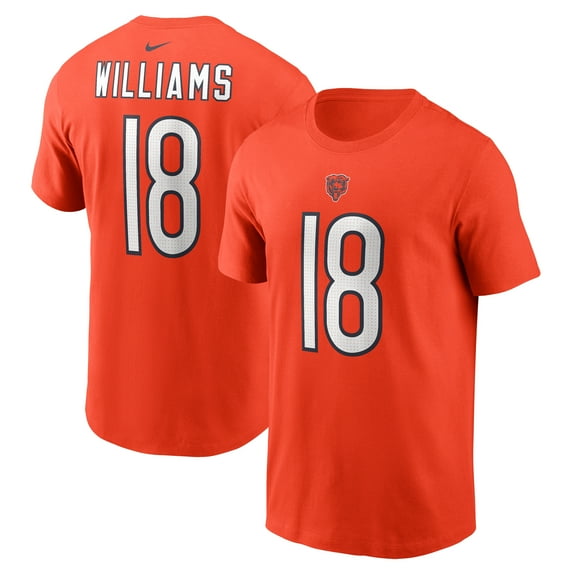 Men's Nike Caleb Williams Orange Chicago Bears Fuse Name & Number T-Shirt