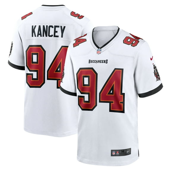 Men's Nike Calijah Kancey White Tampa Bay Buccaneers Game Jersey