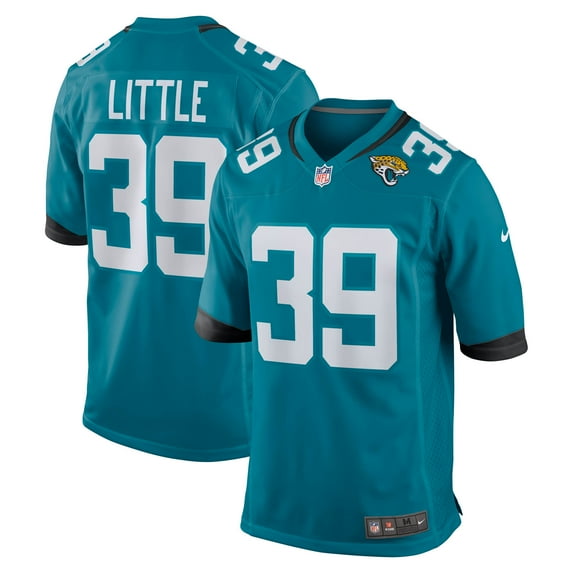 Men's Nike Cam Little Teal Jacksonville Jaguars Team Game Jersey