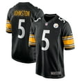 thumbnail image 1 of Men's Nike Cameron Johnston  Black Pittsburgh Steelers  Game Jersey, 1 of 6
