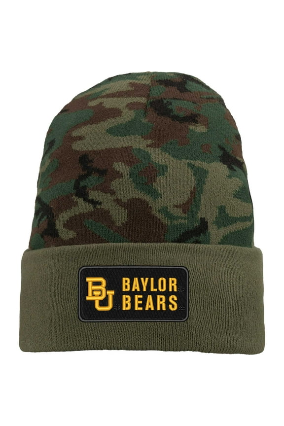 Men's Nike Camo Baylor Bears Military Pack Cuffed Knit Hat