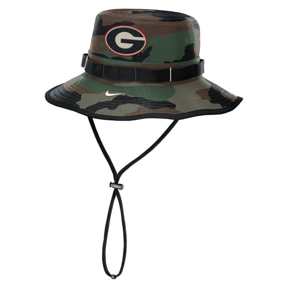 Men's Nike Camo Georgia Bulldogs 2025 Military Appreciation Boonie Dri-FIT Bucket Hat