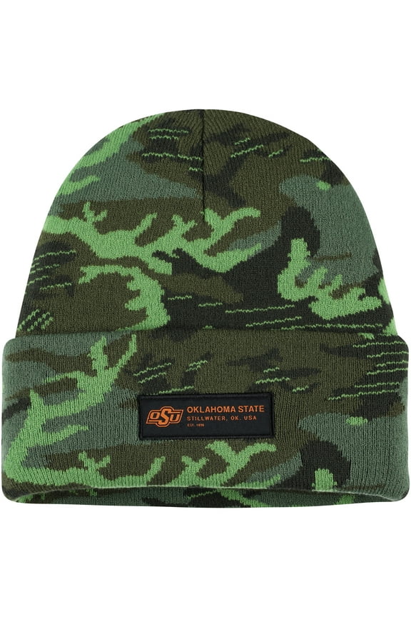 Men's Nike Camo Oklahoma State Cowboys Veterans Day Cuffed Knit Hat