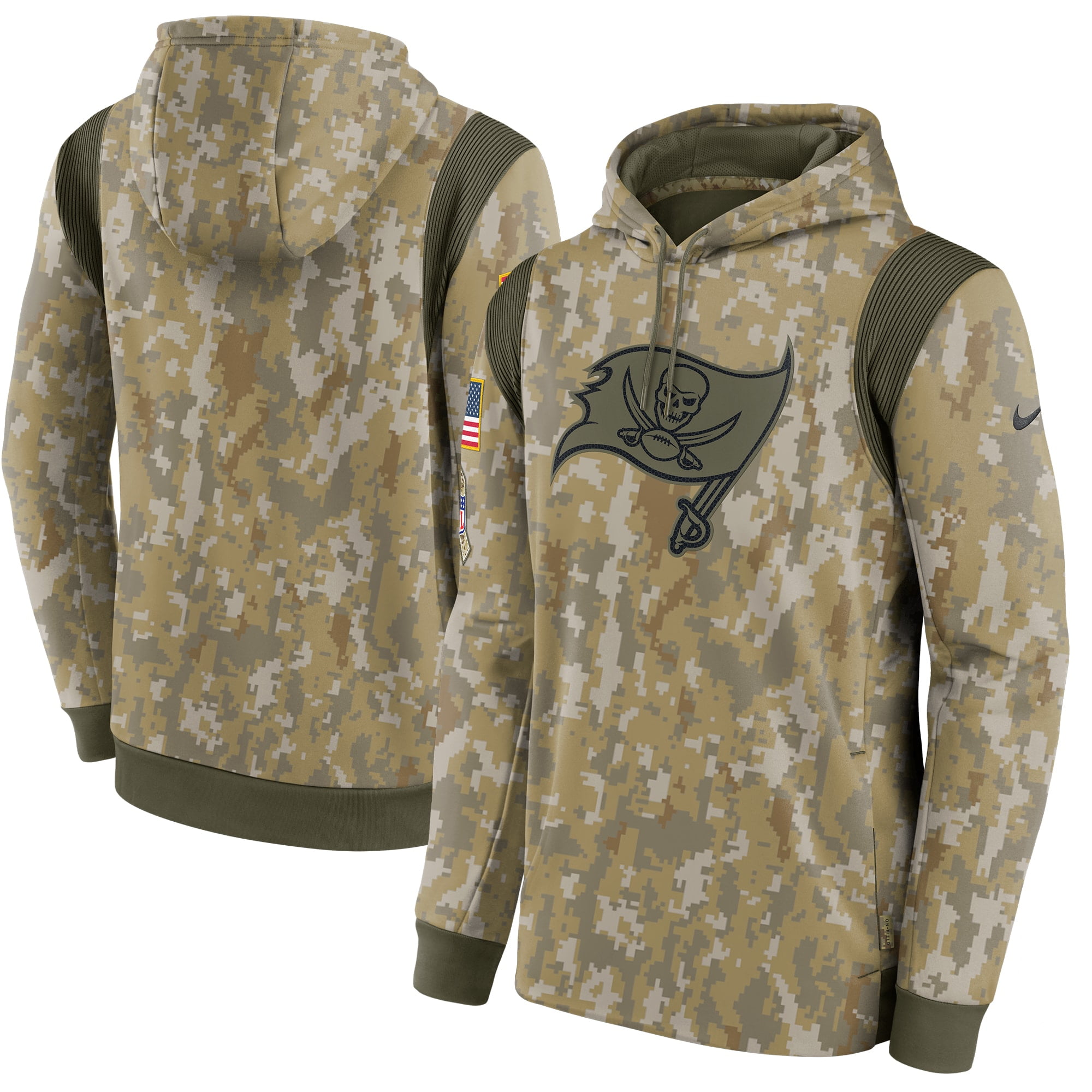 Men s Nike Camo Tampa Bay Buccaneers 2021 Salute To Service Therma