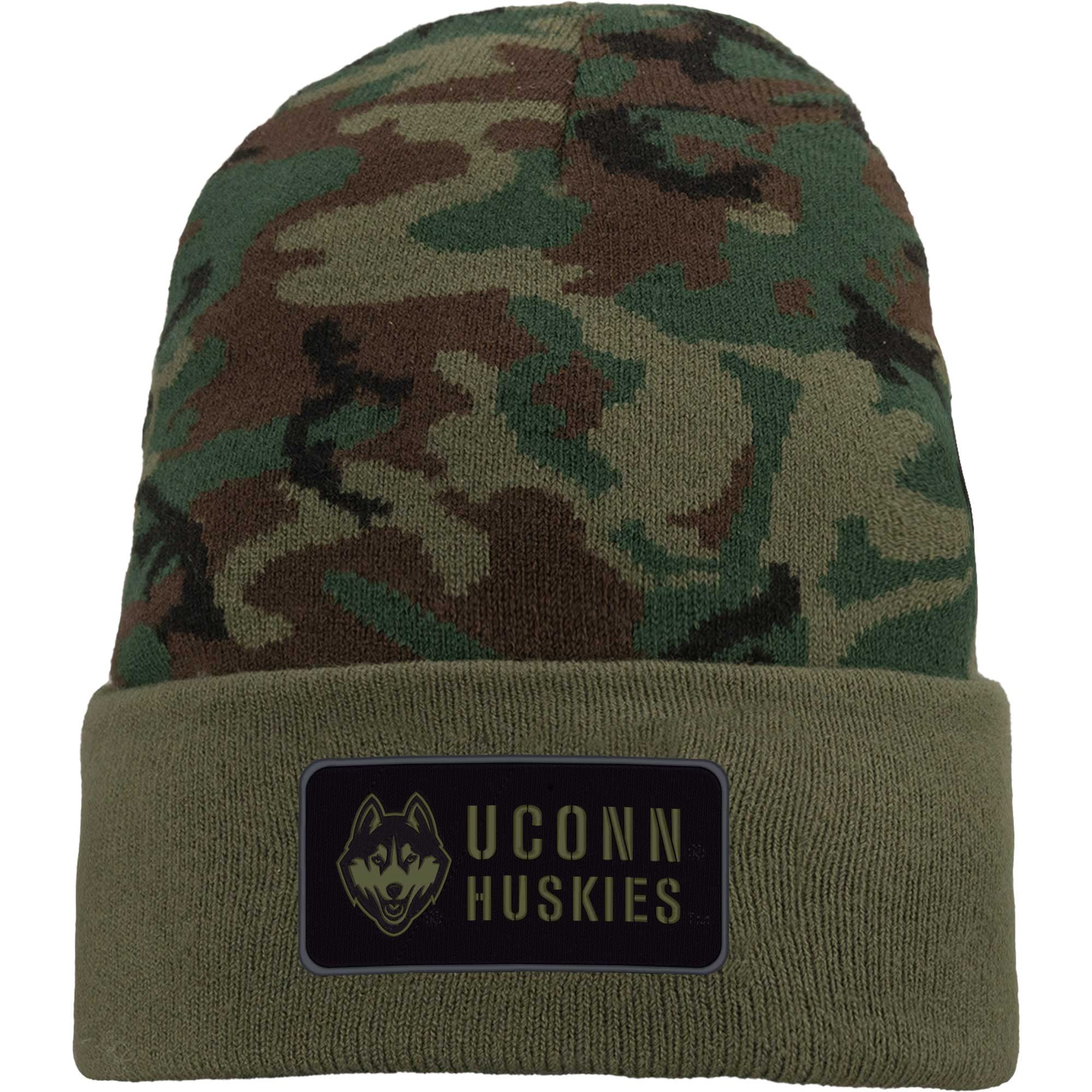 Men's Nike Camo UConn Huskies Military Pack Cuffed Knit Hat OSFA