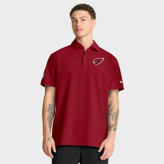 Men's Nike Cardinal Arizona Cardinals Sideline Woven Dri-FIT Polo
