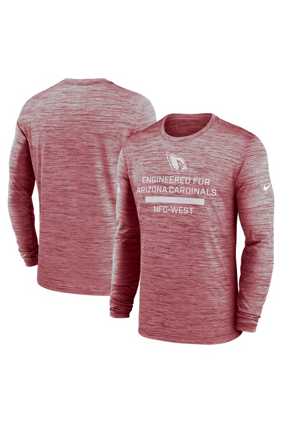 Men's Nike Cardinal Arizona Cardinals Sideline Velocity Performance Long Sleeve T-Shirt