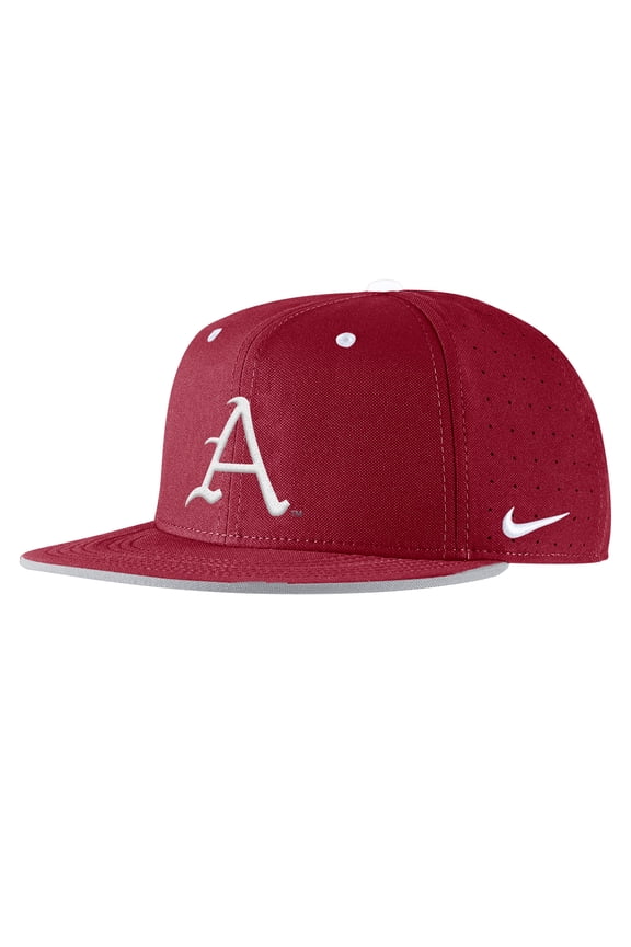 Men's Nike Cardinal Arkansas Razorbacks 2025-On-Field True Performance Baseball Fitted Hat