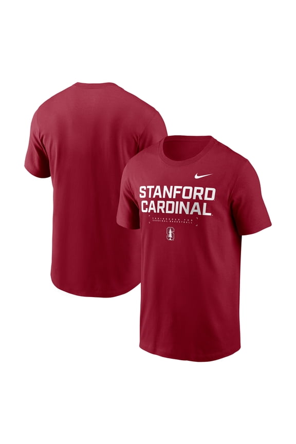 Men's Nike Cardinal Stanford Cardinal 2025 Courtside Basketball Performance T-Shirt