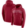 thumbnail image 1 of Men's Nike Cardinal Stanford Cardinal Arch Club Fleece Pullover V-Neck Hoodie, 1 of 3