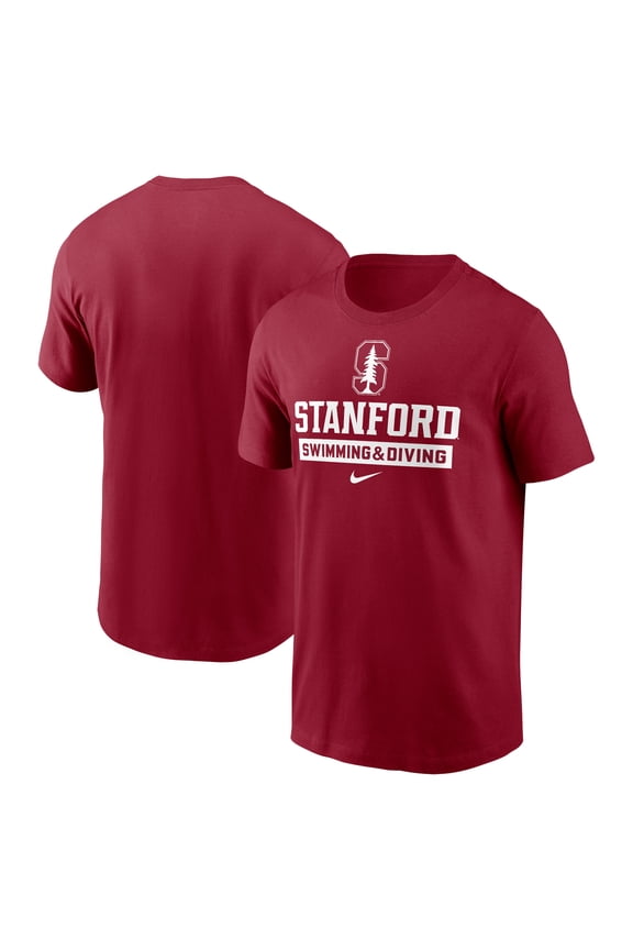 Men's Nike Cardinal Stanford Cardinal Swimming & Diving T-Shirt