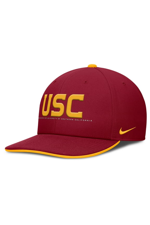 Men's Nike Cardinal USC Trojans 2025 On-Field Pro Performance Adjustable Hat