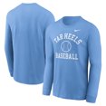 thumbnail image 1 of Men's Nike Carolina Blue North Carolina Tar Heels Essential Baseball Arch Long Sleeve T-Shirt, 1 of 3