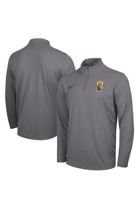 Men's Nike  Charcoal Air Force Falcons Rivalry Intensity Quarter-Zip Pullover Top