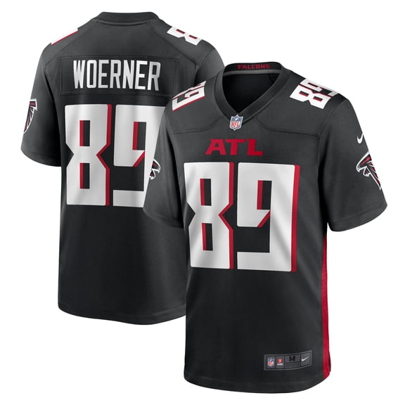 Men's Nike Charlie Woerner  Black Atlanta Falcons  Game Jersey