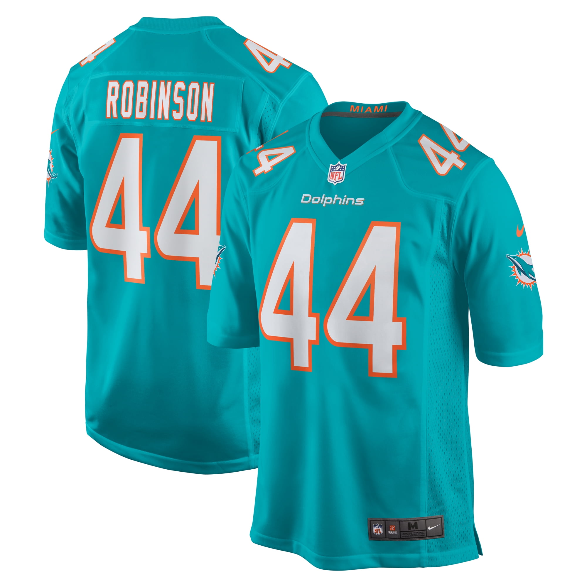Men's Nike Chop Robinson Aqua Miami Dolphins 2024 NFL Draft First Round