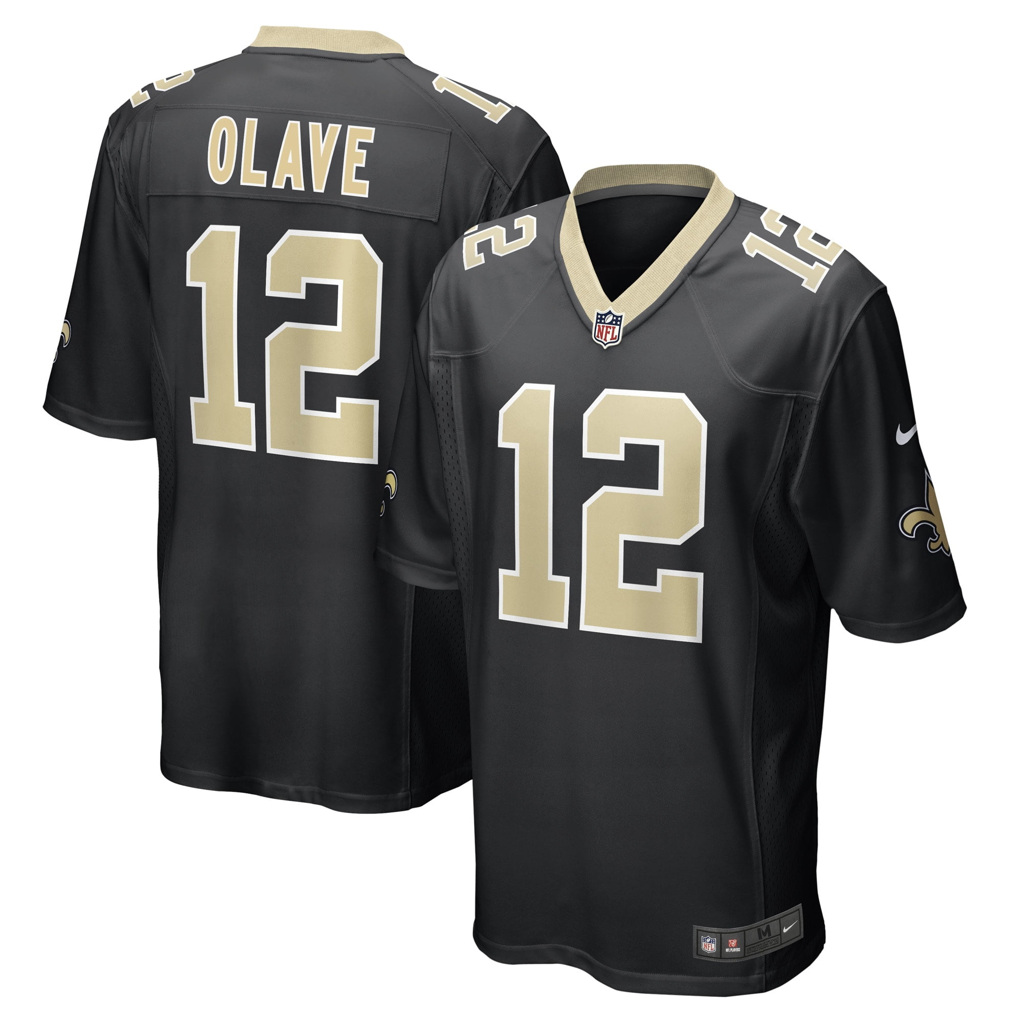 New Orleans Football Field Fans T-Shirt – NOLA Skyline Design Black Tee (S) - View #3