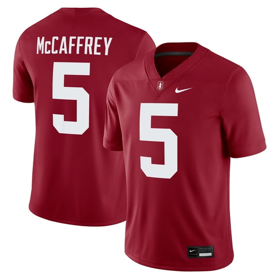 Men's Nike Christian McCaffrey #5 Cardinal Stanford Cardinal Alumni Player Game Jersey