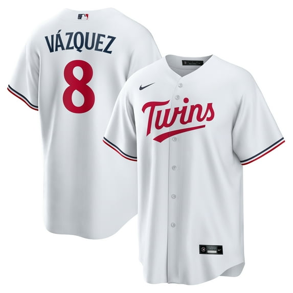 Men's Nike Christian Vazquez White Minnesota Twins Home Replica Jersey
