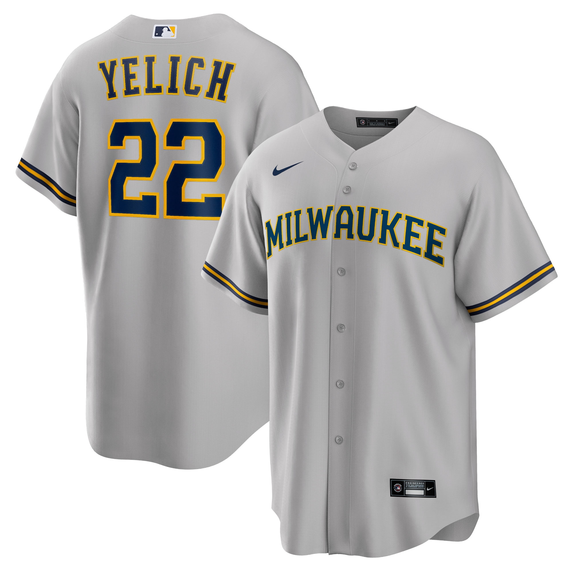 Milwaukee brewers hotsell yelich jersey