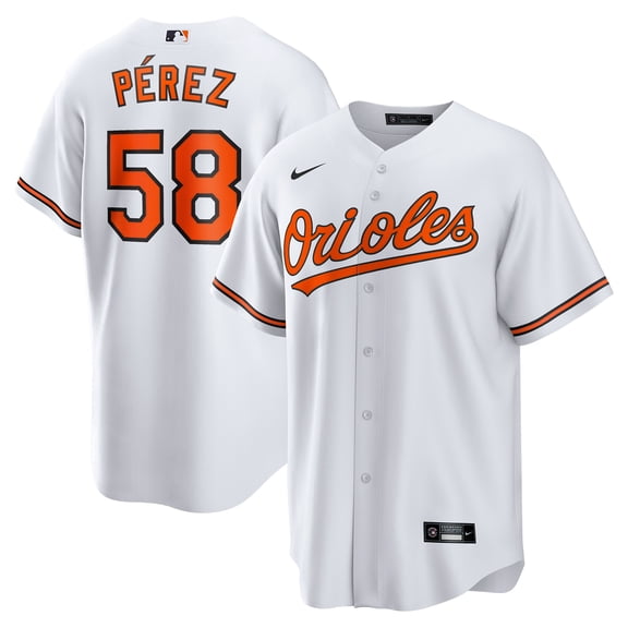 Men's Nike Cionel P-rez White Baltimore Orioles Home  Replica Player Jersey