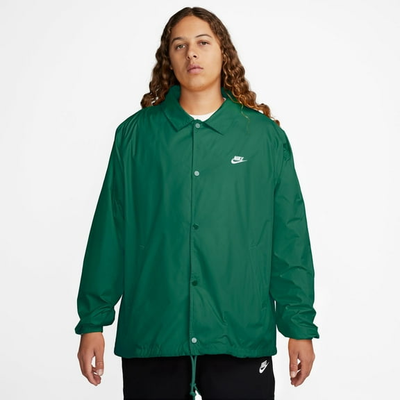 Men's Nike Club Coach's Jacket Color: Malachite Green Size: M
