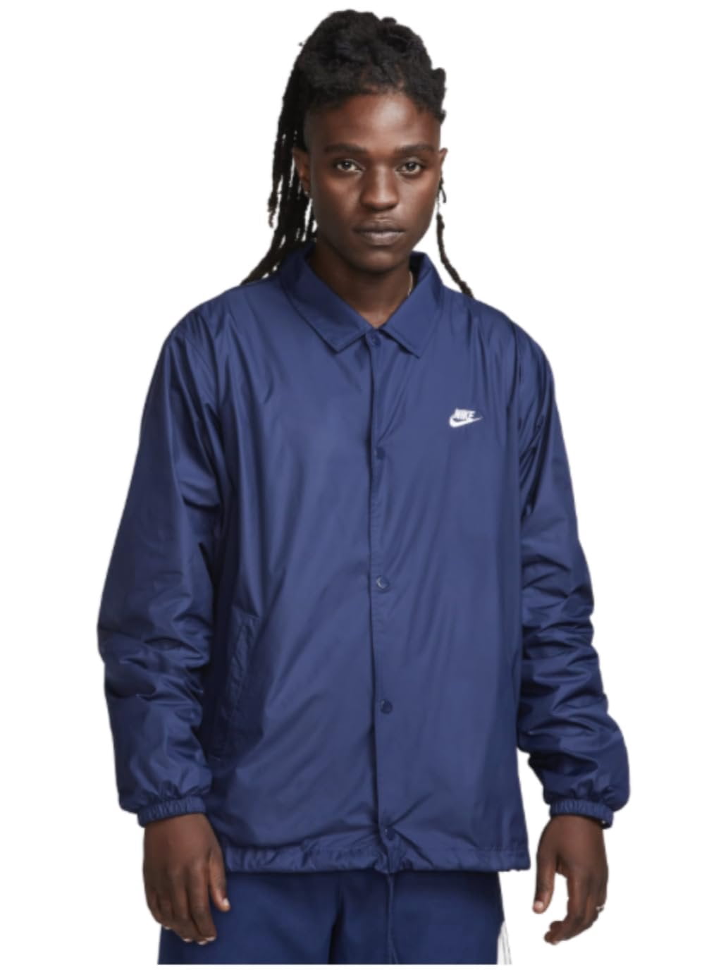 Nike Mens Relaxed Fit Club Coaches Midnight Navy Blue White 2XL