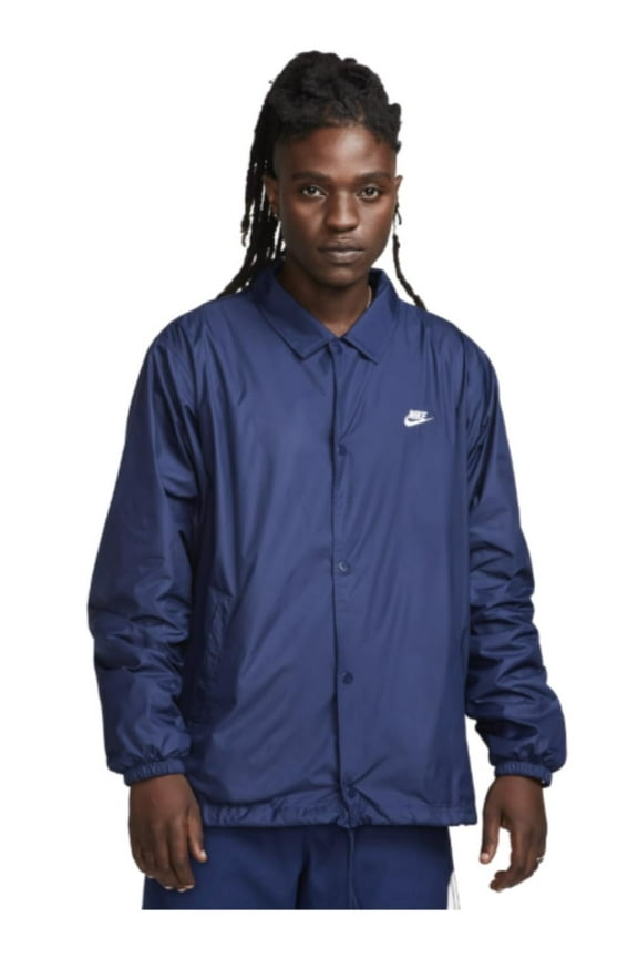 Men's Nike Club Coach's Jacket Color: Midnight Navy Size: L