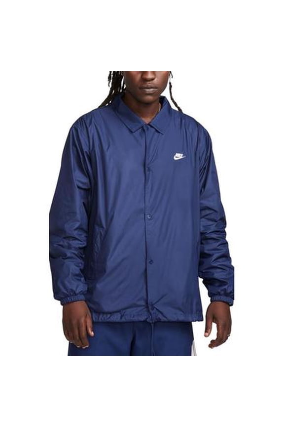 Mens Casual Club Coaches Coat Small Blue Solid